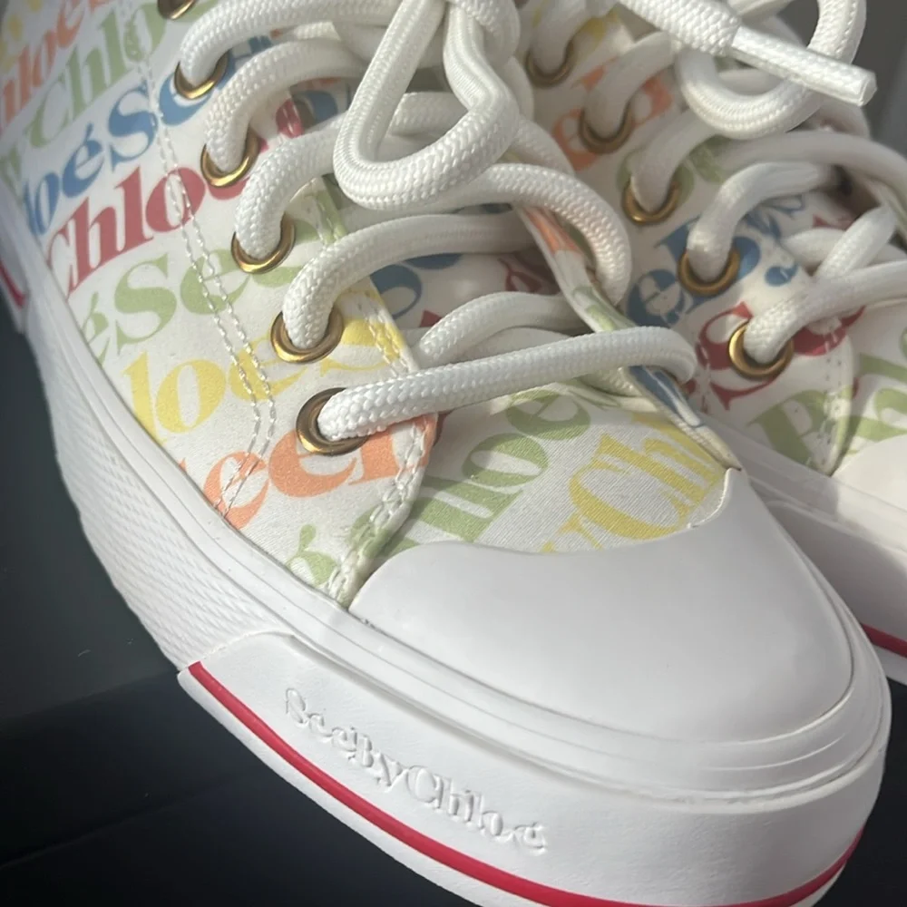 SEE BY CHLOE Colorful Tennis Sneakers - Picture 8 of 9
